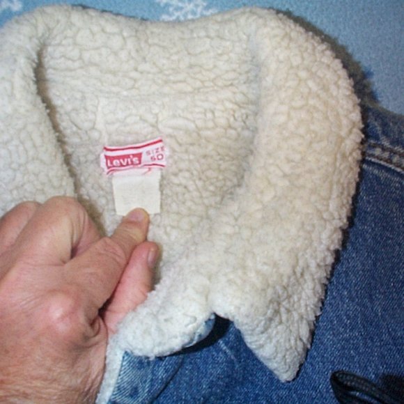 Vintage Levi’s Trucker Jacket Sherpa Lined  size 50 - Picture 2 of 5